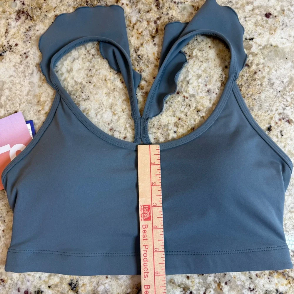 JoyLab Womens Small Sports Bra NWT Storm Blue Moisture Wicking Removable Pads